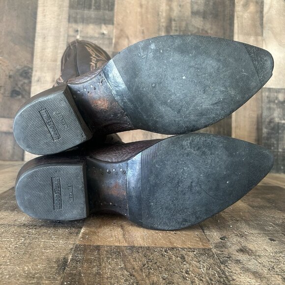 Nocona Vintage Bullhide Western Cowboy Boots Mens 9.5 EEE - Picture 3 of 12